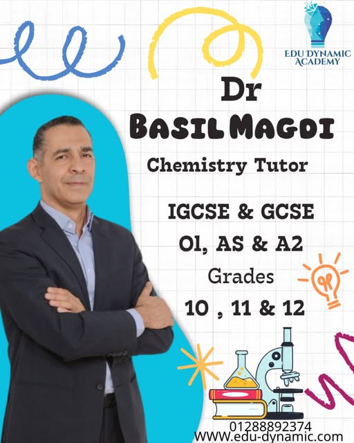 Mr. Bassel Magdy -Chemistry for IGCSE & GCSE OL, AS & A2